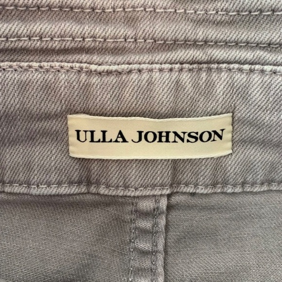 Ulla Johnson Ash Denim Wade Tie Waist Wide Leg Jeans 8 - Picture 6 of 9